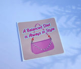 Barbie’s Balanced Diet Purse Sticker