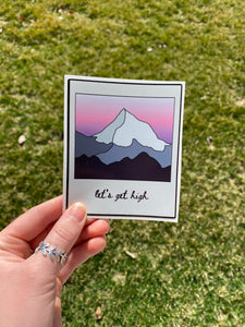 Mountain Polaroid Sticker