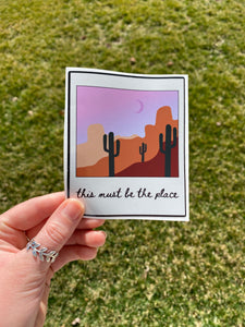 Desert Polaroid Sticker